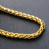 OMHXFC European Man Male Party Wedding Gift Long Link 24KT Chain Necklace