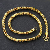OMHXFC European Man Male Party Wedding Gift Long Link 24KT Chain Necklace