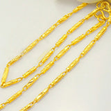 OMHXFC 24KT Cylinder Chain Necklace NL28