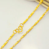 OMHXFC 24KT Cylinder Chain Necklace NL28