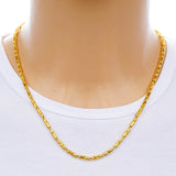 European Man Wedding Gift 24KT Chain Necklace NL56