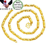 European Man Wedding Gift 24KT Chain Necklace NL56