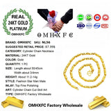 European Man Wedding Gift 24KT Chain Necklace NL56