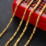 European Man Wedding Gift 24KT Chain Necklace NL56