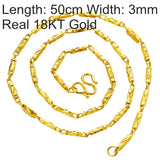 OMHXFC European Man Male 18KT Chain Necklace NL18