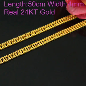 OMHXFC Real 24KT Chain Necklace NL67