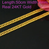OMHXFC Real 24KT Chain Necklace NL67
