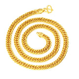 OMHXFC Real 24KT Chain Necklace NL40 - 6 8 10mm Wide