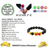 OMHXFC European Man Fine Words Changing Beads 24KT Bracelet