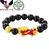 OMHXFC European Man Fine Words Changing Beads 24KT Bracelet