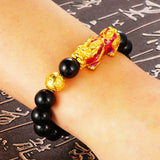OMHXFC European Man Fine Words Changing Beads 24KT Bracelet