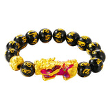 OMHXFC European Man Fine Words Changing Beads 24KT Bracelet