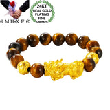 OMHXFC PIXIU Tiger Eye 24KT Bracelet BE350