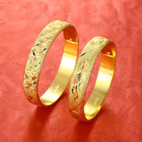 OMHXFC Vintage Dragon Phoenix Wide 24KT Bracelet Bangle ES192