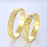 OMHXFC Vintage Dragon Phoenix Wide 24KT Bracelet Bangle ES192