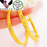 Dragon Phoenix 24KT Bangle BE338 Wedding Gift