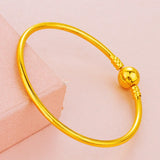 European Woman Bride 24KT Bracelet Bangle