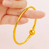 European Woman Bride 24KT Bracelet Bangle