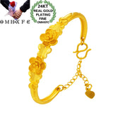 Vintage Flower 24KT Bracelet Bangle BE336