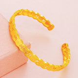 European Woman Bride Mother Wedding Gift 24KT Bangle BE331