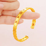 European Woman Bride Mother Wedding Gift 24KT Bangle BE331