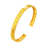 European Woman Bride Mother Wedding Gift 24KT Bangle BE331
