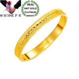 OMHXFC Vintage Wide 18KT Bracelet Bangle ES122
