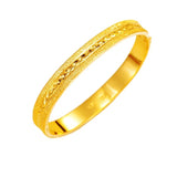 OMHXFC Vintage Wide 18KT Bracelet Bangle ES122