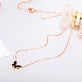 European Woman Butterfly Pendant Necklace NL182