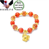 European Woman Party Gift Agate Cock Pendant Bracelet BE214