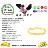 European Woman Female Party Wedding Gift Fish Link 18KT Bracelets
