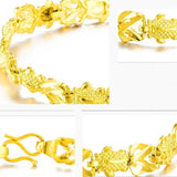 European Woman Female Party Wedding Gift Fish Link 18KT Bracelets
