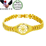 European Woman Gift Flower Watch 24KT Bracelets BE224