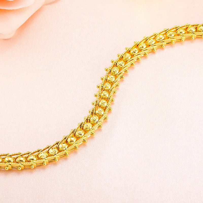 OMHXFC Fish Bone 18KT Bracelet BE174
