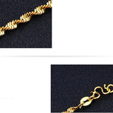 OMHXFC Long Wave 18KT Chain Necklace NL16
