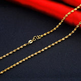 OMHXFC Long Wave 18KT Chain Necklace NL16