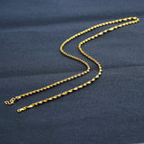 OMHXFC Long Wave 18KT Chain Necklace NL16