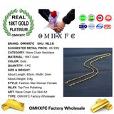 OMHXFC Long Wave 18KT Chain Necklace NL16