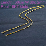 OMHXFC Long Wave 18KT Chain Necklace NL16