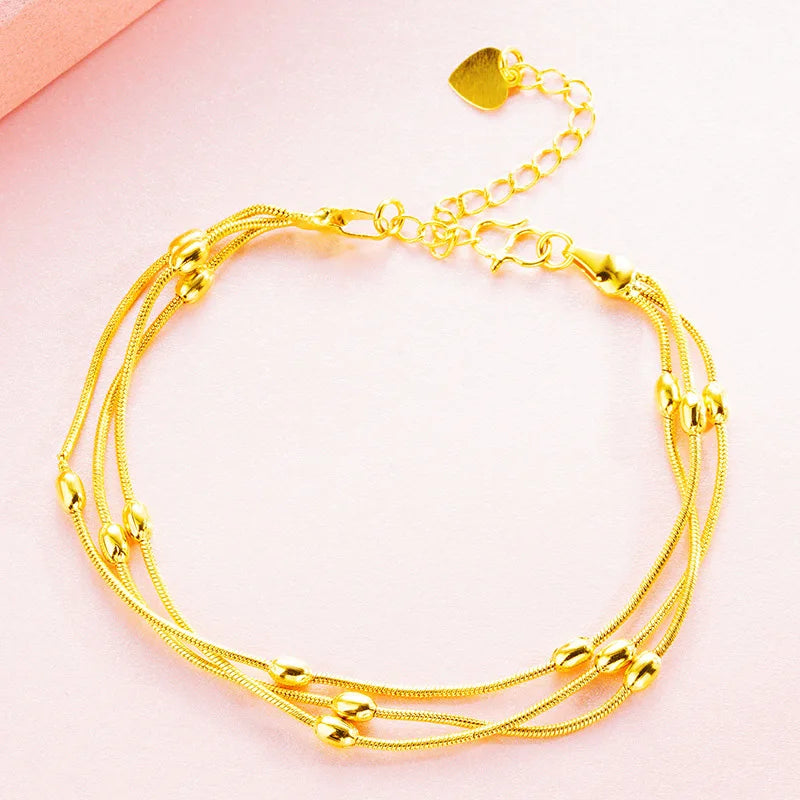 European Party Wedding Gift Bracelet with Lucky Beads
