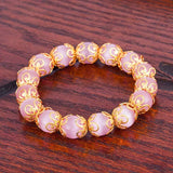 European Woman Birthday Gift Beaded Agate Bracelet