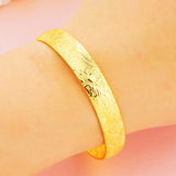 Vintage Dragon Phoenix Open 18KT Bangle BE303