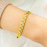 OMHXFC Vintage Flower Heart 18KT Bracelets BE193