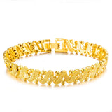 OMHXFC Vintage Flower Heart 18KT Bracelets BE193