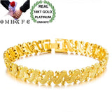 OMHXFC Vintage Flower Heart 18KT Bracelets BE193
