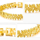 OMHXFC Vintage Flower Heart 18KT Bracelets BE193