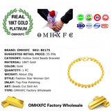 OMHXFC Vintage Hollow Solid Beads Bracelet