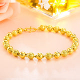 OMHXFC Vintage Hollow Solid Beads Bracelet