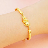 OMHXFC Vintage PIXIU Animal 18KT Bracelet