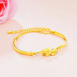 OMHXFC Vintage PIXIU Animal 18KT Bracelet